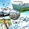 TONG LI Remote Control Airplane for Adults, Portable Foldable Quadcopter Drone, No Camera/Single Camera/Dual Camera Options, Gift, HD Aerial Photography, Headless Mode, 3D Flips, Electronic Gyro Stabilization, Gesture Selfie, Waypoint Flight, One-Key