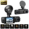 1080P HD Front And Cabin Dual-Camera Dash Cam, Equipped with 2-Inch IPS Screen, 170° Front Wide Angle And 140° Rear Wide Angle, ADAS Driving Assistance, G-Sensor, Loop Recording, Night Vision, 24-Hour Parking Mode - Sd Card Not Included