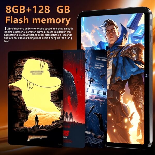 2026 New Design Tablet, 2-In-1 10.1-Inch HD Screen, Android 15 System, 8GB (4+4GB) RAM, 128GB Storage, Keyboard And Mouse Support (Included), Dual-Band Wifi, 8000Mah Battery, Lightweight And Portable, Tablet, Pad, Tablet, Pad