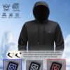 Men'S 5-Zone Heated Hooded Sweatshirt & Suit, Heated Coat, Heated Hoodie, Heated Vest Men, Mens Hoodies, Winter Coats For Men, Winter Gear, Heated Clothes, Heated Sweatshirt, Heating Coat, Winter Camping, Heating Vest, Heated Suit, Heating Clothes