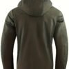 product-fancy-dd83a4ef-83b4-49c7-93a7-e4f68389af86 New Men's Multi-Pocket Cargo Jacket, Men's Outdoor Windbreaker, Sporty Style, College Style, Vintage Style Outdoor Jacket, Elegant Spring and Autumn Front Placket Snap Button Design, High Quality Zipper, Luminous Strip Decoration, Checkered Print