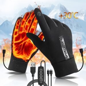 product-fancy-de096da3-69d3-42fc-9f71-122b455fc191 Winter Warm Gloves, Electric Heating Gloves, Intelligent Three-level Temperature Control, Double-sided Heating, Automatic Power-off at High Temperature, Comfortable Liner,Requires a USB Power Source to Be Used,An Excellent Winter Gift.