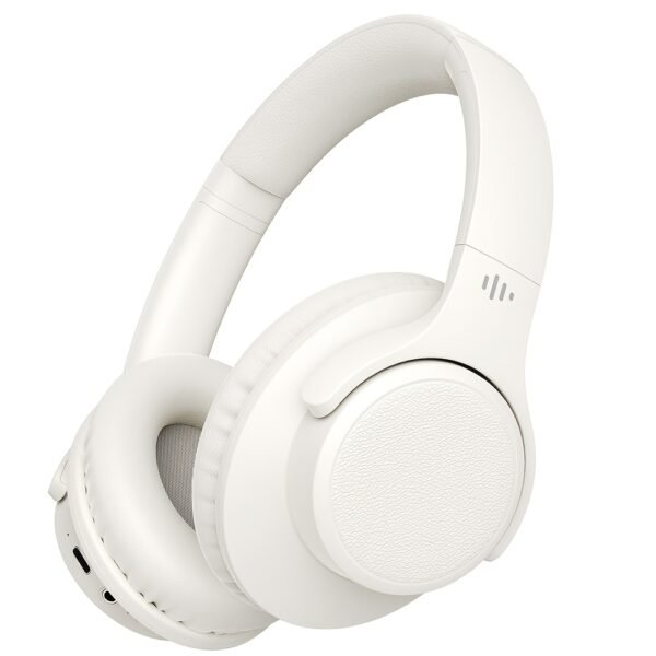 KVIDIO Bluetooth 6.0 Wireless Headphones, 65 Hours Playtime, Sealed Type, Microphone Included, Soft Earmuffs &Light Weight for Prolonged Waring for PC/Travel/School/iPad
