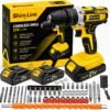 [21V Cordless Drill Set] 1/18/30/32/35/136/148pcs Electric Drill Tool Box Set | Rechargeable Cordless Drill Set with 2 Batteries, Cordless Drill Driver with Hand Tools, Screwdriver, Bit Set, And Tool Box for Home Repair, Gift for Men