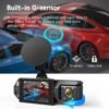 1080P HD Front And Cabin Dual-Camera Dash Cam, Equipped with 2-Inch IPS Screen, 170° Front Wide Angle And 140° Rear Wide Angle, ADAS Driving Assistance, G-Sensor, Loop Recording, Night Vision, 24-Hour Parking Mode - Sd Card Not Included