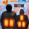 Men'S 5-Zone Heated Hooded Sweatshirt & Suit, Heated Coat, Heated Hoodie, Heated Vest Men, Mens Hoodies, Winter Coats For Men, Winter Gear, Heated Clothes, Heated Sweatshirt, Heating Coat, Winter Camping, Heating Vest, Heated Suit, Heating Clothes