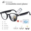 AI Smart Glasses, Smart Glasses With 160 Languages Real Time Translation Support, Chat GPT System, Hvesbsfsy New Multi-functional Audio Glasses For Men And Women, Built-in Microphone And Speaker, HD Voice Calls And HIFI Music Quality