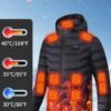 Men'S Heated Jacket, Couple Model, 24-Zone Heating, The First Choice for Outdoor Camping, Daily Leisure Outings, Windproof Jacket, Popular in Cold Areas