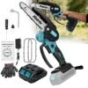 6-Inch Mini Cordless Chainsaw with Storage Case, Upgraded High-Hardness Chain, Lightweight One-Handed Electric Saw for Tree Trimming, Garden Pruning, Property Cleanup & Practical Gift for Men