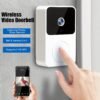 Wireless Video Doorbell with Two-Way Communication, Wi-Fi Connectivity, High Definition, Night Vision Capabilities, Remote Control Via App, Easy Setup, And HD Cameras for Home Security
