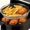 A Set of 8 Stainless Steel Air Fryer Dehydration Racks with Clips