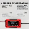 12V 6A Smart Car Battery Chargng with LCD Display Smart Battery Trickle Charging Automotive Battery, Temperature Compensation - for Car, Truck, RV, Motorcycle, Lead Acid Batteries, Without Battery