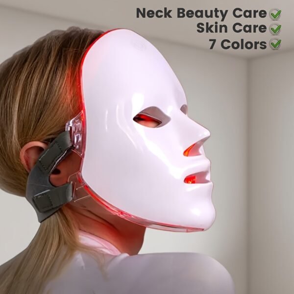 A 7-color Facial Mask Machine, Portable Facial Care Device, Home Beauty Care Tool, USB Charging, Suitable As A Gift for Girlfriend And Valentine's Day Gift