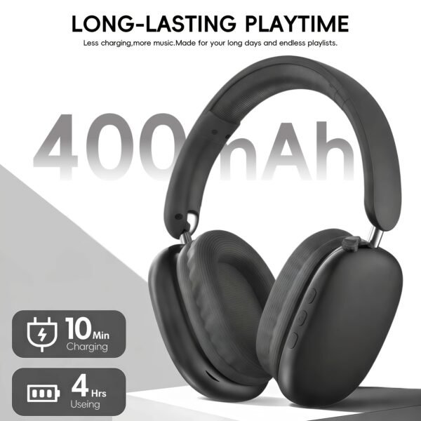 1pc Wireless Over-Ear Headphones, Noise Cancellation Headphones, USB-C Charging, Lightweight Folding, Hi-Res Audio, Compatible with IOS, Android, PC, Suitable for Travel, Work, Laptops And Phones, Gaming Headphones, Perfect for Gifts