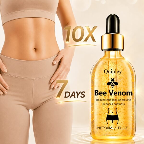 Bee Venom Body Firming Oil, Containing Rosemary Extract, Firming Cream with A Warming Effect, Body Sculpting Cream, Firming Care for The Body Contours, Hydrating& Tightening Body Massage Oil, Improving Skin Loose Aging, Accumulation Appearance