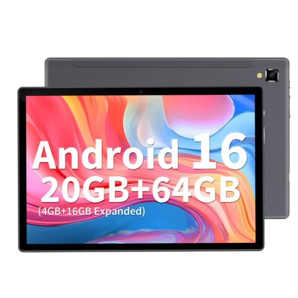 product-fancy-f9d4aa54-0b52-472b-8522-588697eed921-1 Android 16, Tablet Computer 20GB (4GB+16GB) RAM + 64GB ROM, 10.1 Inches, Android Tablet 2-in-1 Tablet Computer (Optional Accessories: Keyboard, Mouse, Case, Stylus), Dual Cameras, WiFi, Wireless, Suitable for Work Use, Can Be Used as a Gift.