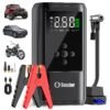 Soulor Car Jump Starter, 3000A to 6000A Portable Starter Power Supply, 2-In-1 Inflatable for All-In-One Multi-Functional Upgraded Version, 12V Quick Start Car, Suitable for All Cars, LED Emergency Lights, Compass, USB Input/Output