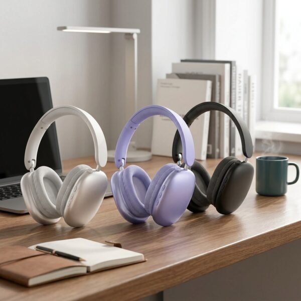 1pc Wireless Over-Ear Headphones, Noise Cancellation Headphones, USB-C Charging, Lightweight Folding, Hi-Res Audio, Compatible with IOS, Android, PC, Suitable for Travel, Work, Laptops And Phones, Gaming Headphones, Perfect for Gifts