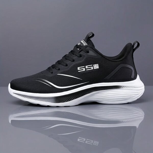 Summer Men'S Athletic Shoes Soft Sole Shock Absorption Mesh Breathable Running Shoes Fashion Versatile Trendy Shoes