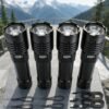4-Pack Tactical Survival Kit Must Have: Super Bright Rechargeable LED Flashlights Set, Zoomable Spotlight & USB Charging For Emergency Preparedness, Power Outage Supplies, Camping Gear, Perfect Men Gifts