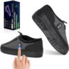 Warm Slippers with Four Heating Settings, Cordless Foot Warmers Designed for Chilly Feet, Perfect for Cold Weather. These Cozy Indoor And Outdoor Shoes Are Ideal for Camping, Featuring a 5000Mah Rechargeable Battery
