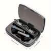 product-open-1c2b608dcf7946888c760fcd33eaf9f2-goods True Wireless Theater Headphones with Digital Display & LED Indicators, Motion-Activated Charging, 9D HIFI Sound, Fingerprint Touch Control, USB-C Charging, Long-Lasting Battery Life for Gaming & Movies, Theater Audio, Modern Headphones, Advanced Technology, Noise Isolation, Movie Lovers