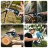 6-Inch Mini Cordless Chainsaw with Storage Case, Upgraded High-Hardness Chain, Lightweight One-Handed Electric Saw for Tree Trimming, Garden Pruning, Property Cleanup & Practical Gift for Men