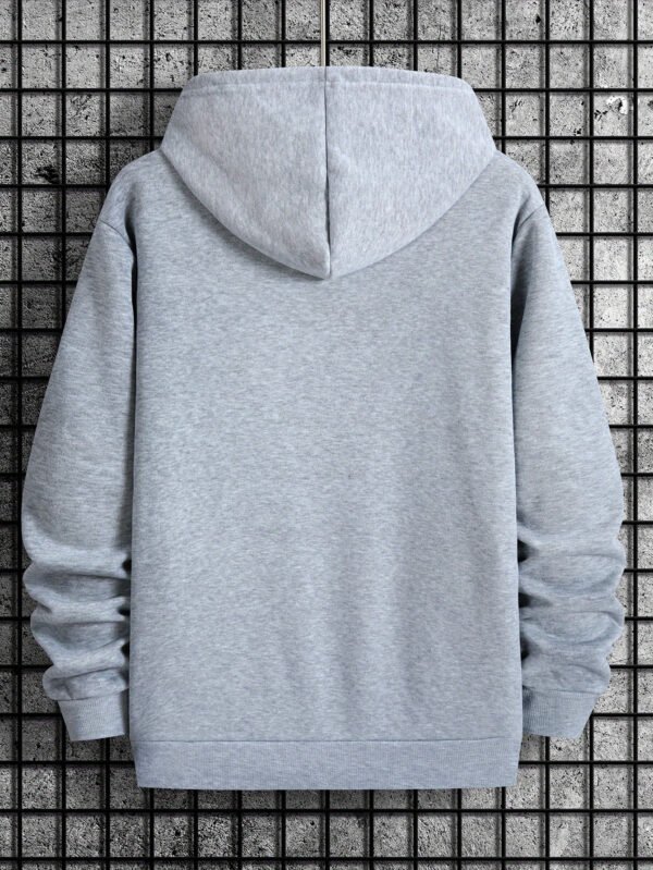 Men'S New Fashion United States Los Angeles California EST.1776 Letter Print Casual Sweatshirt Trendy Drawstring Hoodie Fall Winter Top Comfortable Versatile Long Sleeve Hooded Sweater