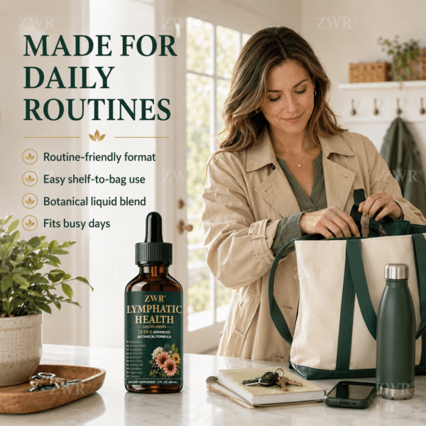 21-In-1 Herbal Lymphatic Health Drops, Echinacea Lymph Health Supplement, with Burdock Root, Echinacea, Plantain, Dandelion, for Body Balance & Healthy Defense, Great for Taking 0.03oz Daily with Water, 2.03oz