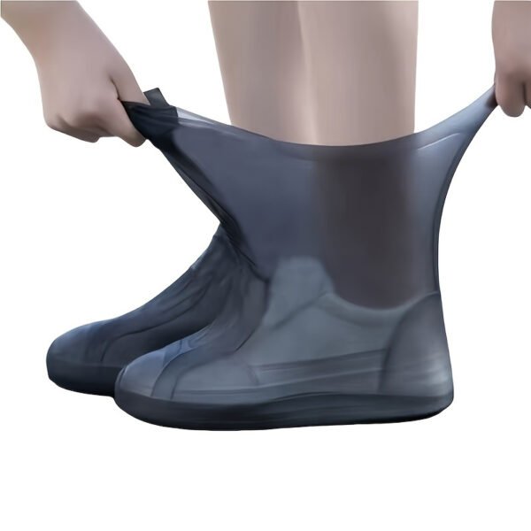 Waterproof Reusable Shoe Covers with Non-Slip Sole Design, Durable and Elastic Rain Boot Covers, Unisex Portable Rubber Shoe Covers, Suitable for Outdoor Walking and Camping, Holiday Gift, for All Types of People