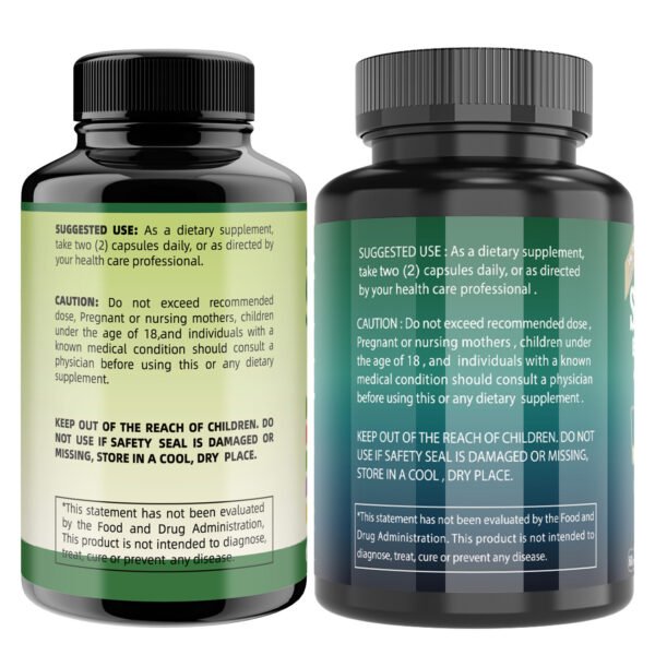Himiyer 2 Bottles Soursop NAD+ & Sea Moss Daily Balance Capsules for Women & Men - Rhodiola Rosea, Ashwagandha, Shilajit, Berberine - Focus & Immune Health & Body Balance - Daily Gentle Lifestyle