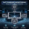 Wzxlifescult 4/5 Camera Car Dash Cam, 360° Surround Coverage, 1080P Front, 720P Rear & Inside Recording, Night Vision, WDR, Loop Recording, Parking Monitor