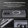 Phone Case: Magnetic Case for Samsung Z Fold8 Phone Case Transparent Case with Rope Holes - Magnetic Clear Slim, Anti-Scratch Ultralight Non-Slip Back for Galaxy Z Fold 8 Case Transparent