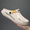 Men's Fashionable Sandals and Slides with a Sporty Letter Pattern Design, Featuring a Non-slip, Breathable, and Reversible Slip-on Style, Suitable for Daily and Outdoor Use