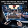 Wzxlifescult 4/5 Camera Car Dash Cam, 360° Surround Coverage, 1080P Front, 720P Rear & Inside Recording, Night Vision, WDR, Loop Recording, Parking Monitor