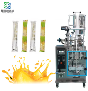 Shop the Penglai automatic liquid filling and packaging machine. 30–60 bags/min, PLC control, stainless steel 304, multiple sealing options
