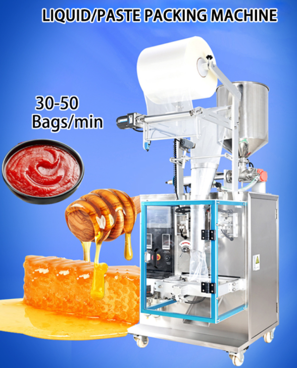 Screenshot 2026-10-10 140229 Shop the Penglai automatic liquid filling and packaging machine. 30–60 bags/min, PLC control, stainless steel 304, multiple sealing options