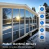 product-fancy-529a7b6c-ce3b-4983-a426-7a2457014317 Large One-Way Privacy Window Film for Home And Office Windows. Features Electrostatic Adhesion - No Glue Required - And Provides Protection, Sunshade, And Heat Insulation. Holiday Decorations. Bonus Gifts: Spray Bottle, Measuring Tape, And Squeegee